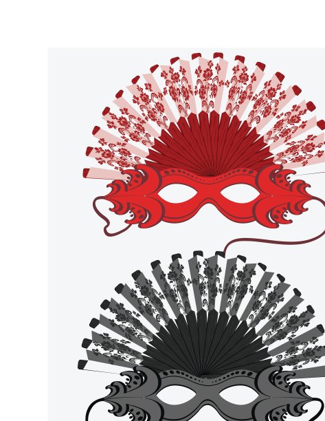 手持风扇和口罩图片下载