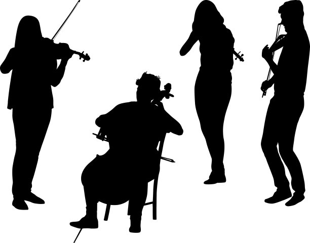 小提琴和大提琴图片下载