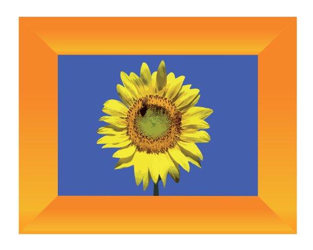 向日葵在坐标系图片下载