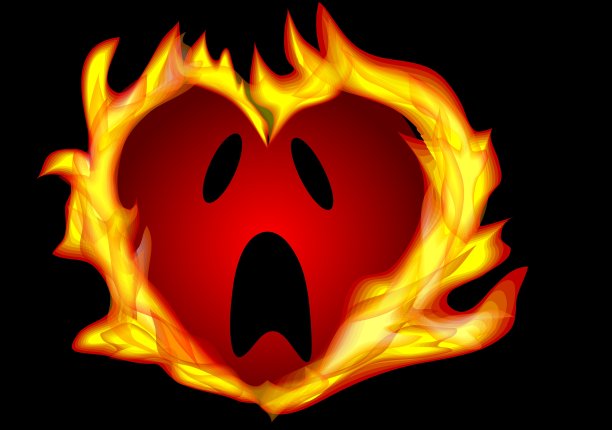 燃烧的心图片下载