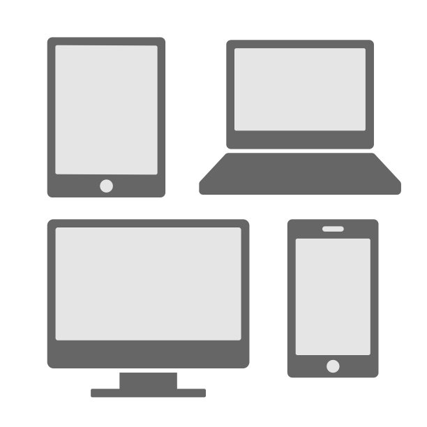 带白色空白屏幕的电子设备图标图片下载