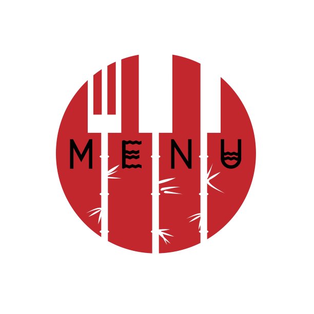 亚洲风格的时尚餐厅菜单设计图片下载