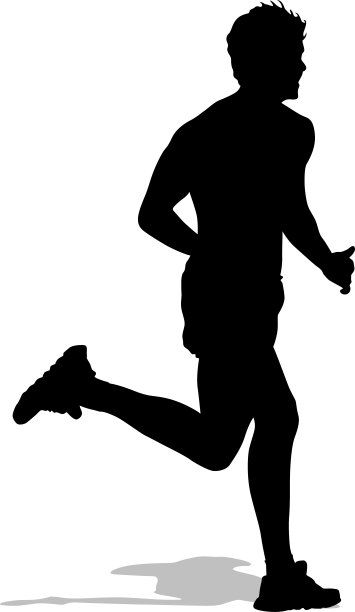 运行的轮廓图片下载
