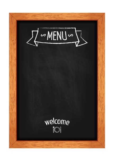 垂直隔离菜单黑板为咖啡馆和图片下载