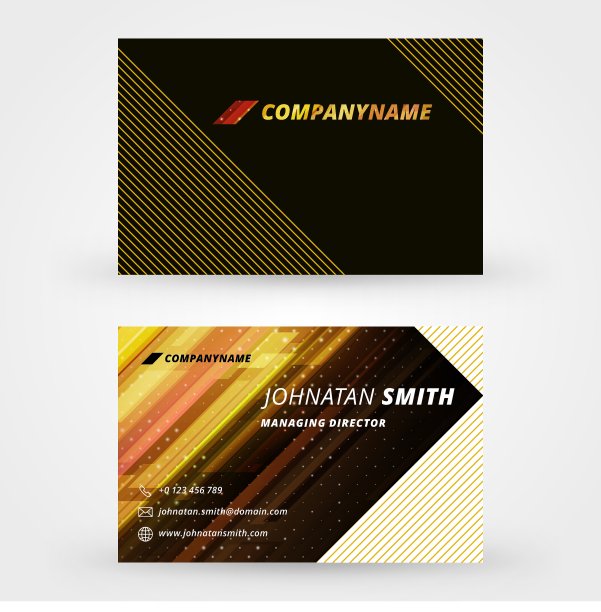 创意名片设计打印模板图片下载