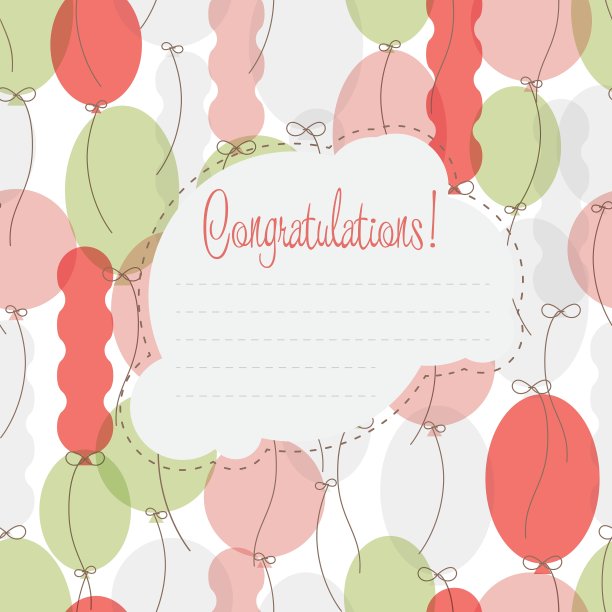 彩色气球图案图片下载