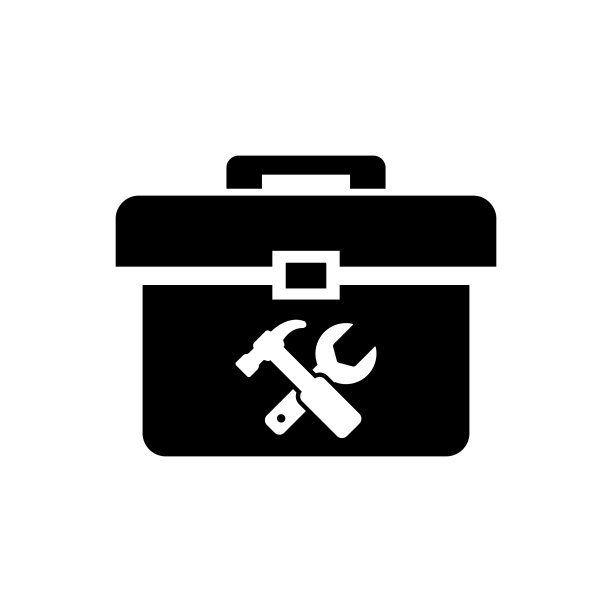 黑色工具箱图标图片下载