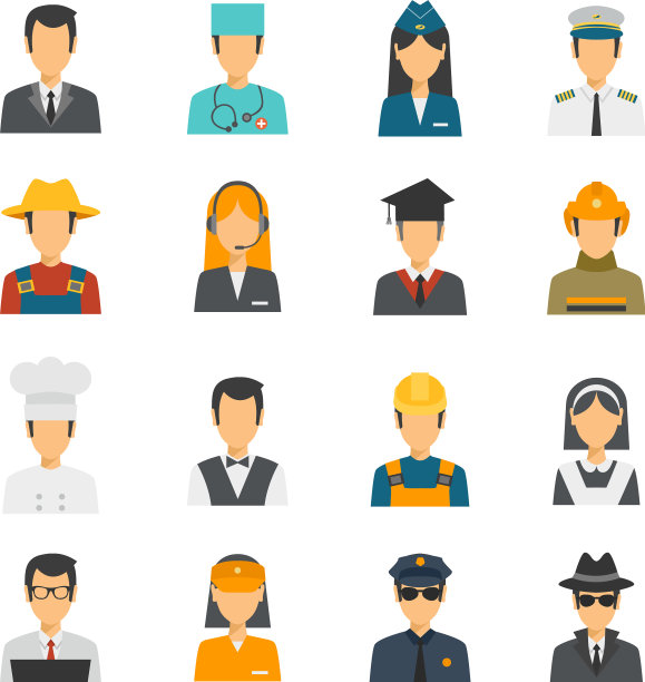 Flat Avatar专业套装图片下载