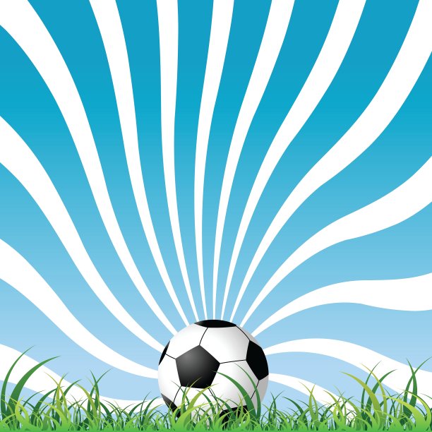 在草地上踢足球图片下载