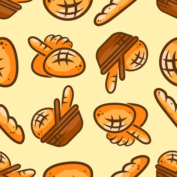 面包店无缝模式图片下载