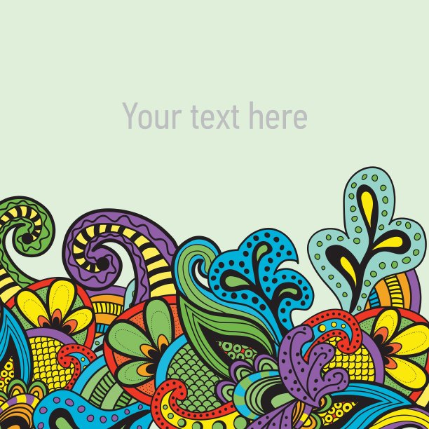 摘要花背景模板图片下载