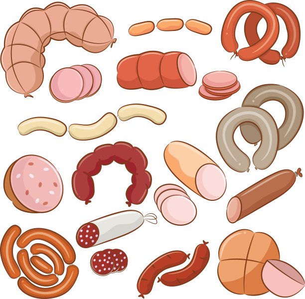 肉类涂鸦图片下载