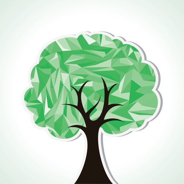 抽象三角树图片下载