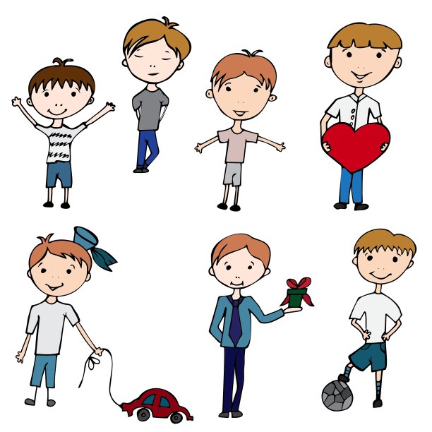 快乐的孩子，小男孩图片下载