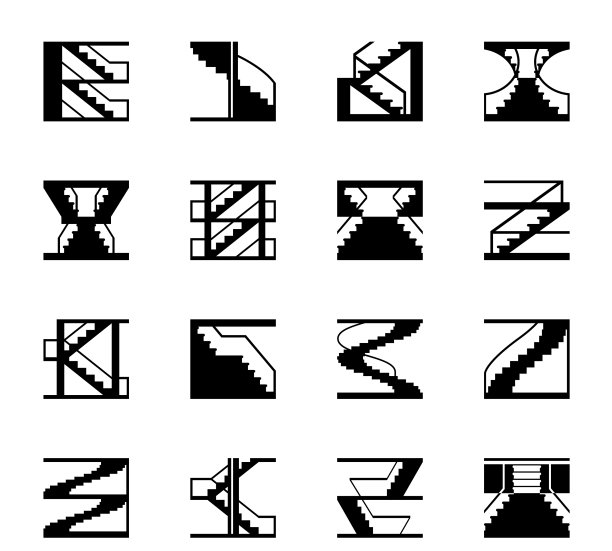 不同类型的楼梯图片下载