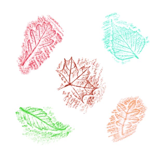 树叶铅笔画图片下载