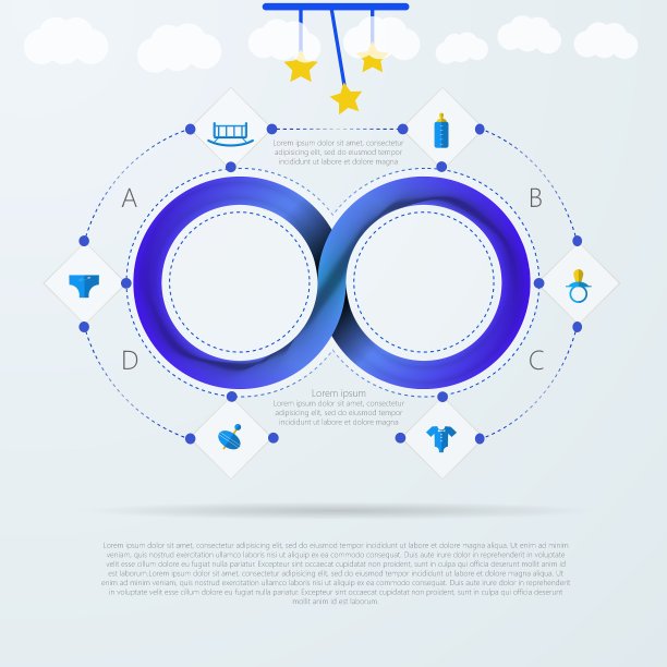 信息图婴儿用品商店与莫比乌斯图片下载