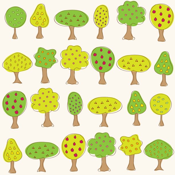 水果花园的树木图片下载