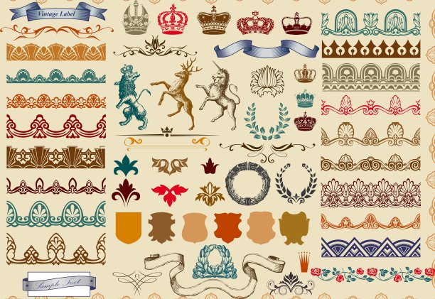 页面装饰套装图片下载