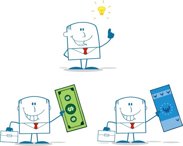 卡通的商人图片下载