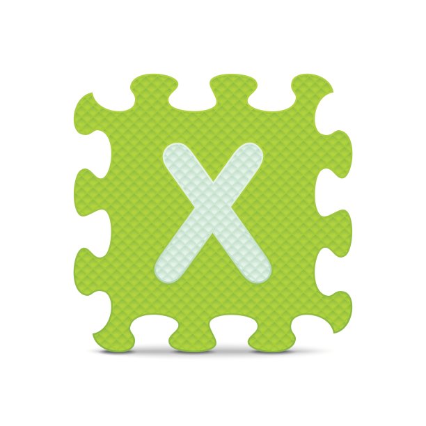 字母X写的字母拼图图片下载