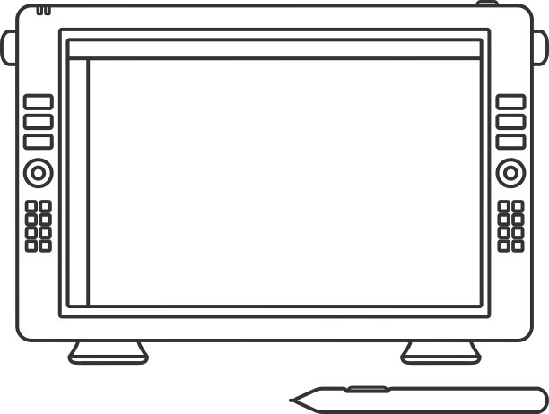 笔显示线图标图片下载