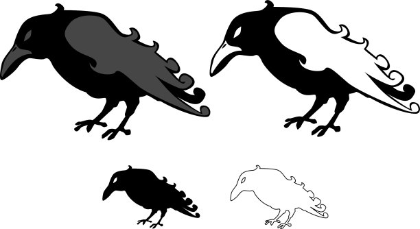 乌鸦风格独特图片下载