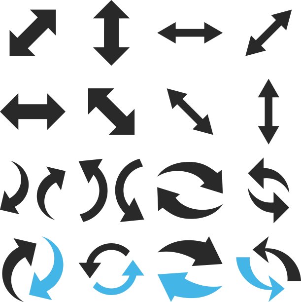 交换箭头平面图标设置图片下载
