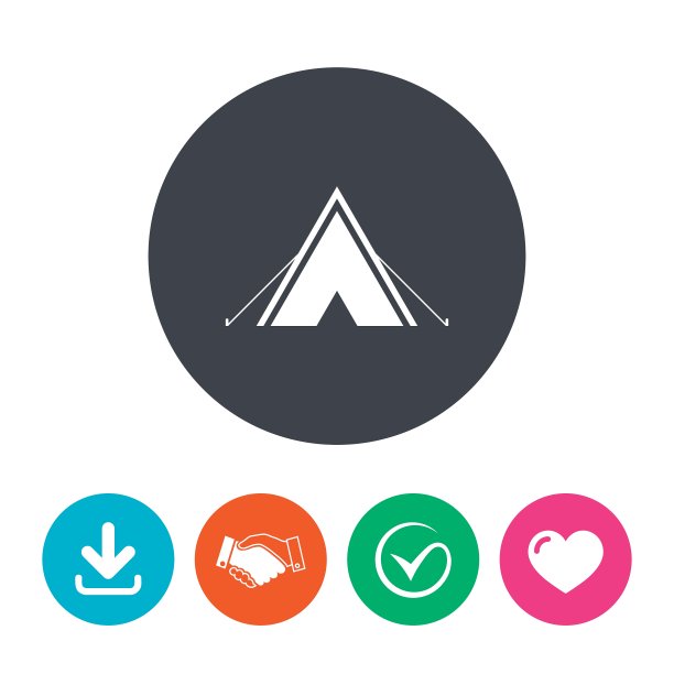 旅游帐篷标志图标露营标志图片下载