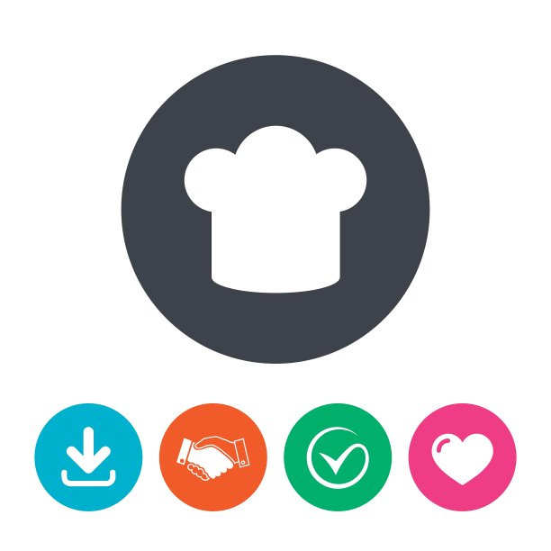 酋长帽子标志图标烹饪符号图片下载