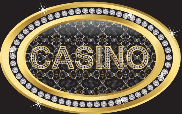 赌场的钻石金标志图片下载