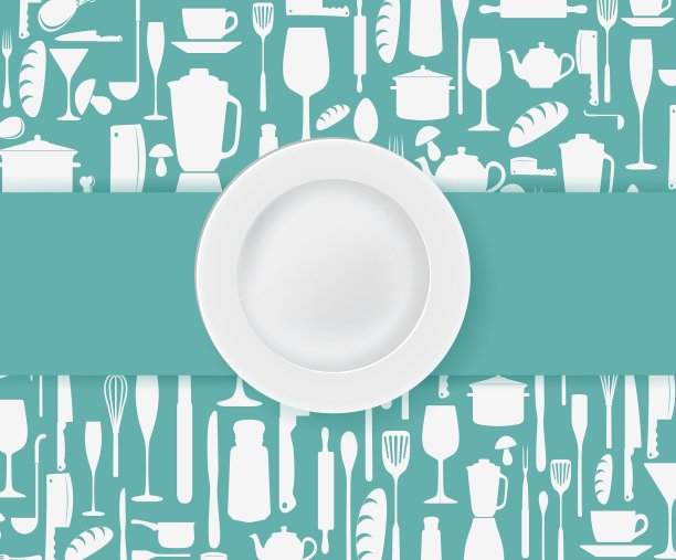 餐厅菜单设计配餐盘图片下载