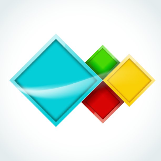 信息图表模板与菱形图片下载