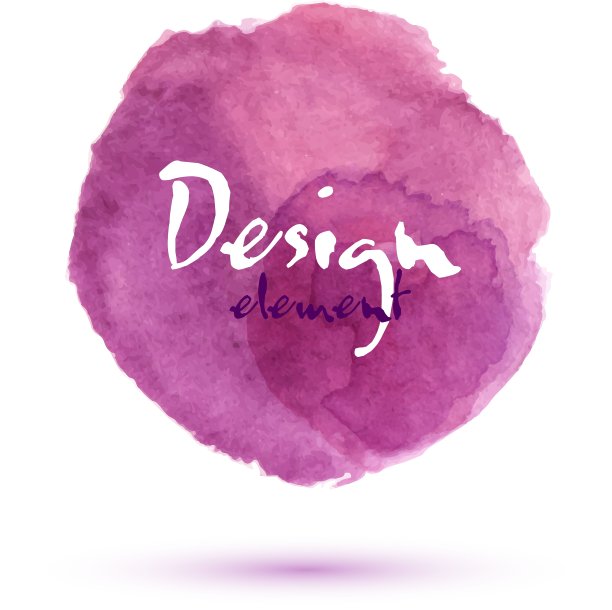 粉红色水彩染色孤立在白色图片下载