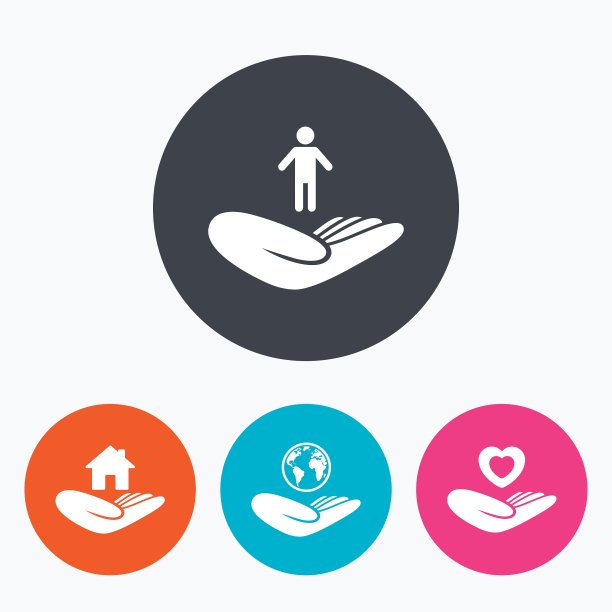 帮助之手图标保护和保险图片下载