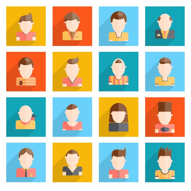 男人面临图标图片下载