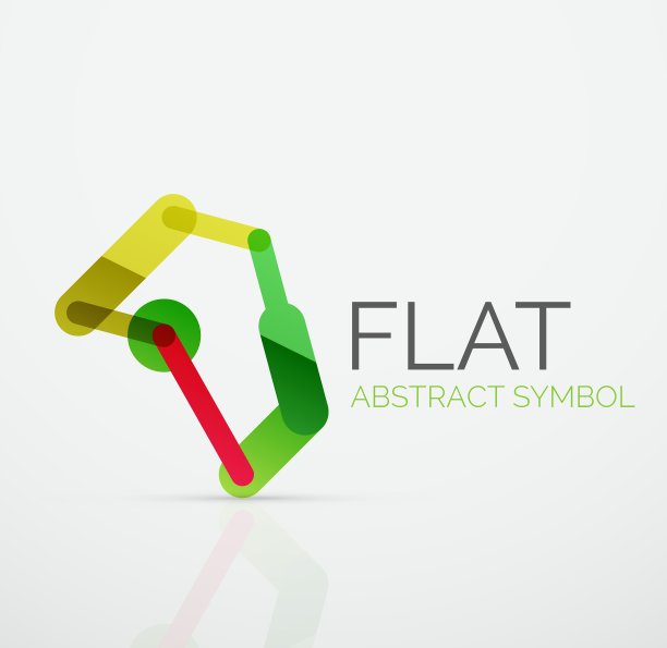 标志-抽象的极简线性平面设计图片下载