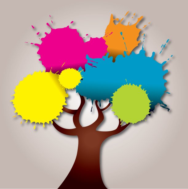 长条木板树图片下载