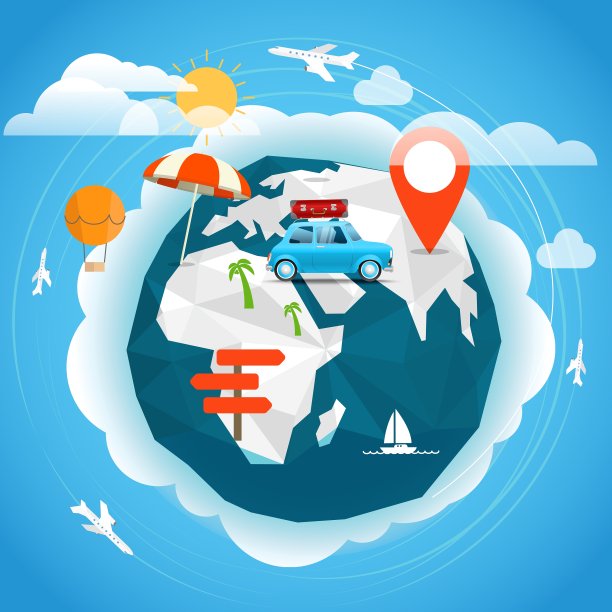 夏季度假概念旅游图片下载