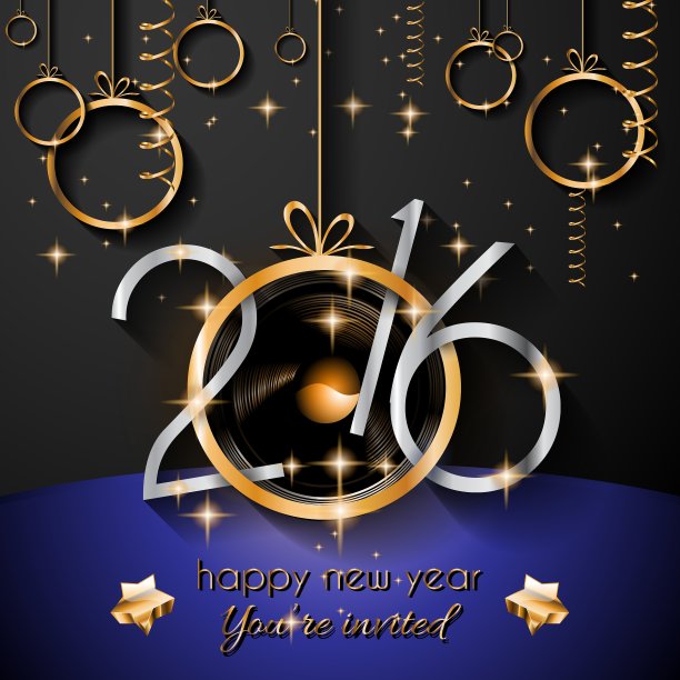 2016新年快乐，圣诞快乐图片下载