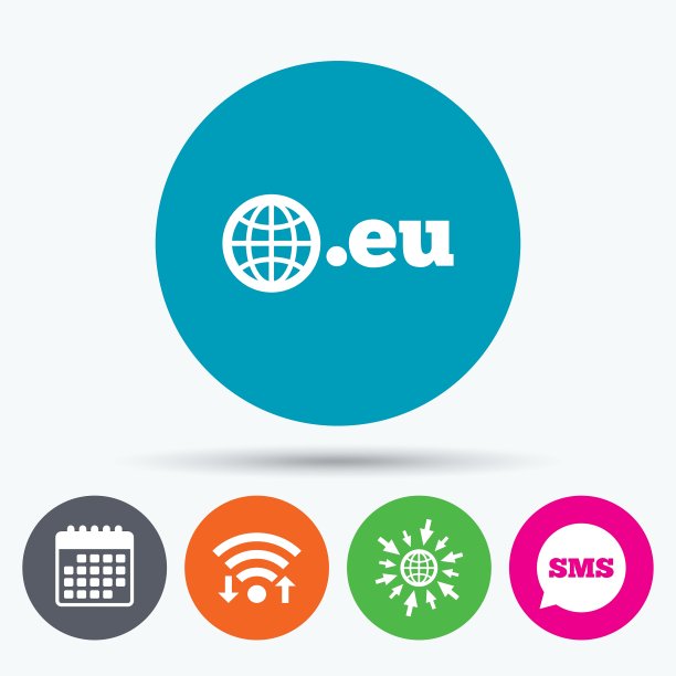 域名欧盟标志图标顶级互联网域名图片下载