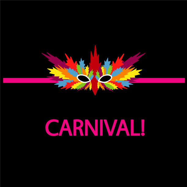 狂欢节面具coloful图片下载