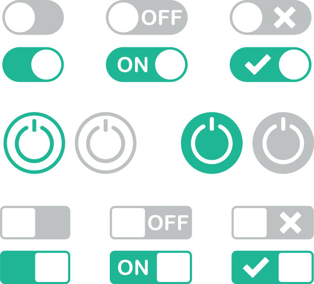 上电，关闭滑动按钮图标标志设置图片下载