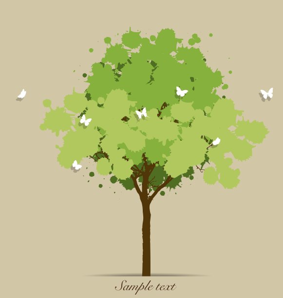 抽象的树图片下载