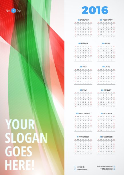 2016设计模板周从周日开始图片下载