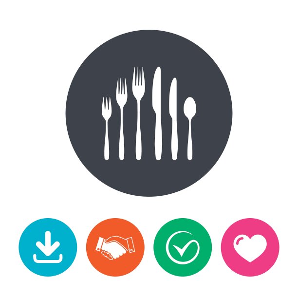 甜点叉，刀，茶匙，餐具图片下载