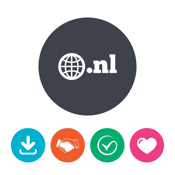 域名NL标志图标顶级互联网域名图片下载