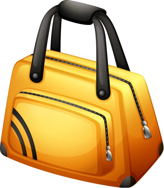 一个黄色的手袋图片下载