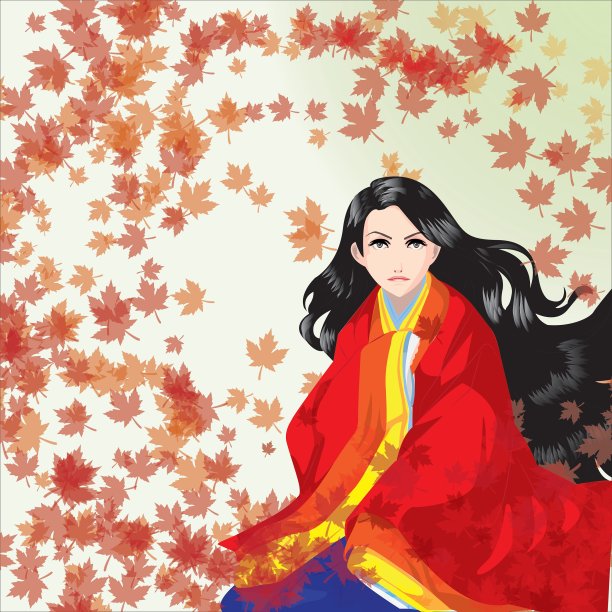 穿和服的女孩图片下载