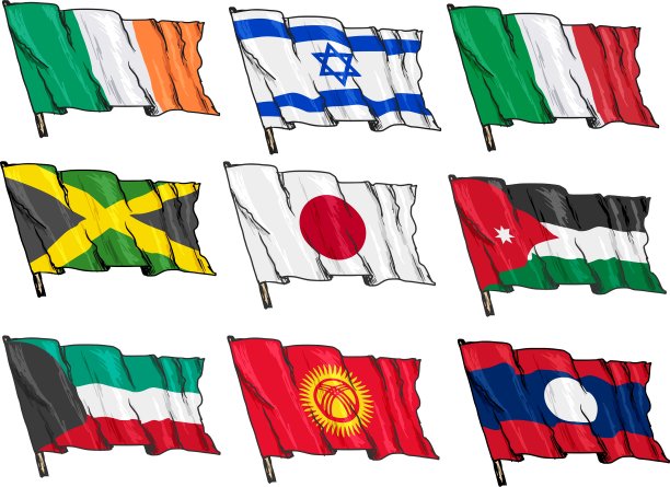 国旗套装图片下载